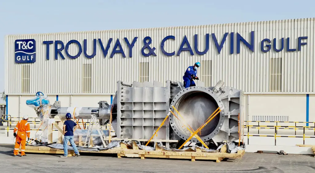 80” Gate Valves supplied by TROUVAY & CAUVIN for a water project in UAE