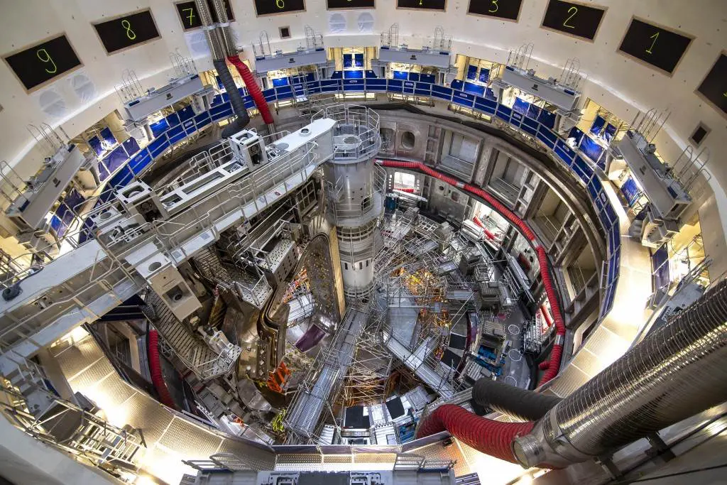 Inside view of ITER nuclear energy generation facility in France